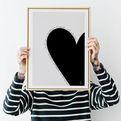 Hugs - homemade posters - love illustration - handmade in France