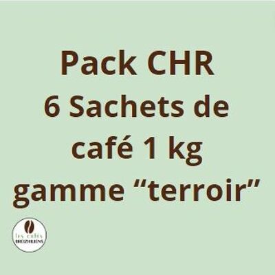 Pack CHR 6*1kg café en grain "terroir"