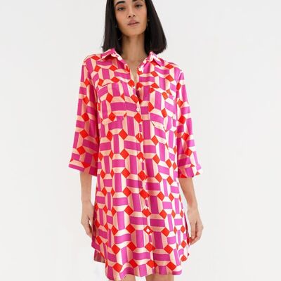 "DIAMONDS" shirt dress