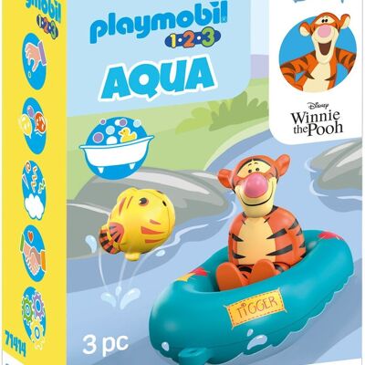 Playmobil 71414-1.2.3 Tigro con la canoa di Pooh