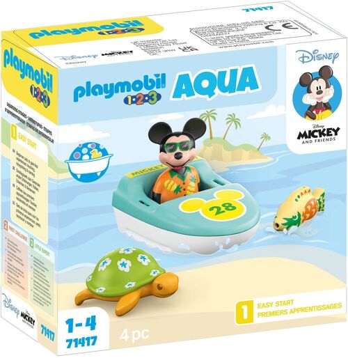 Playmobil 71417 - 1.2.3 Mickey Et Bateau