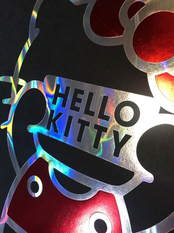 Affiche Hello Kitty - Sign holographique 6