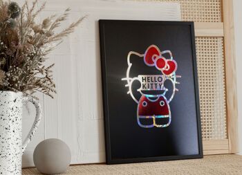 Affiche Hello Kitty - Sign holographique 7