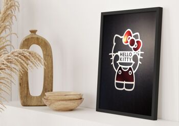 Affiche Hello Kitty - Sign blanc et rouge 6