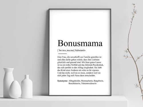 Poster BONUSMAMA Definition