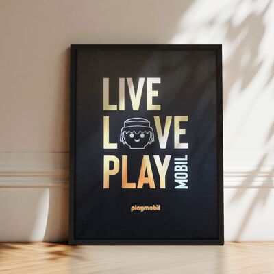 Playmobil-Poster – LIVE LOVE PLAYMOBIL – Kopf