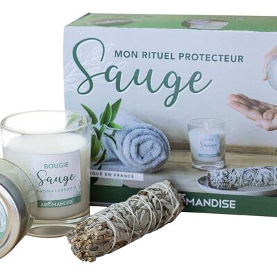 My protective sage ritual box - Braid and candles