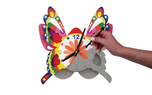 CLOCK 3D for construction and painting, gift, activity toy