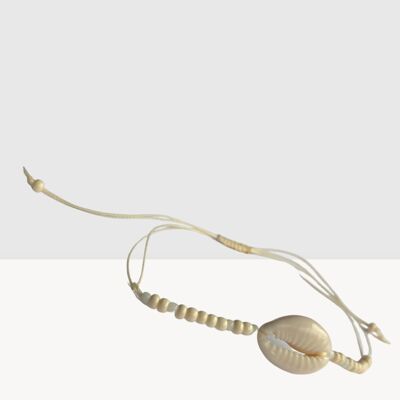 White cowrie bracelet