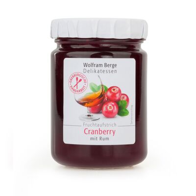 Cranberry fruit spread with rum