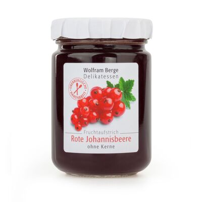 Red currant fruit spread without seeds