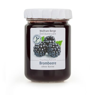 Blackberry fruit spread without seeds