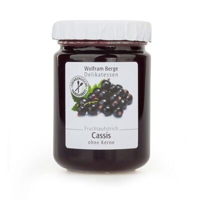 Cassis fruit spread without seeds