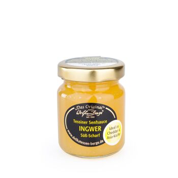 Sauce moutarde tessinoise originale gingembre, 60ml