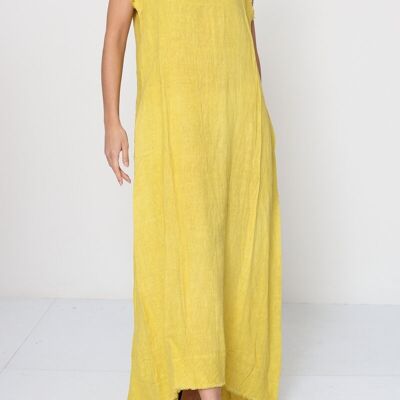 Long sleeveless linen dresses REF.4318