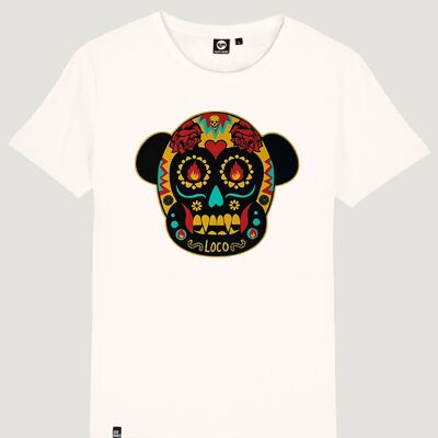 Camiseta Loco Monky Loco MEXICO color Old White NUM wear