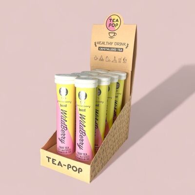 WildBerry Punch Tea-Pop, 100 % natürlicher kristallisierter Tee