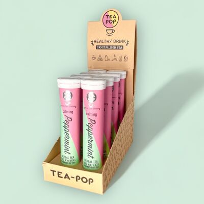 Tea-Pop de menta, té cristalizado 100% natural