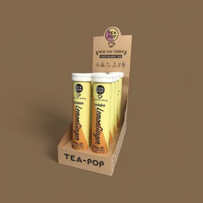 Tea-Pop de limón y jengibre, té cristalizado 100 natural