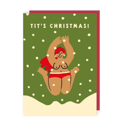 Tit's Christmas Card Pack of 6