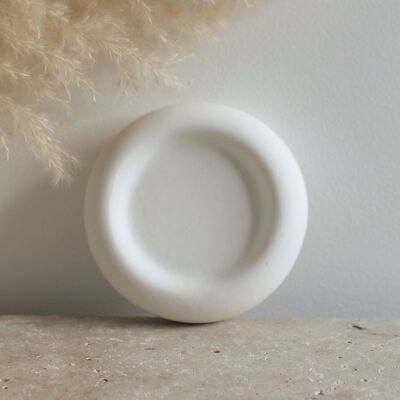 MINI DONUT storage compartment White - Jesmonite