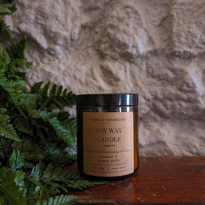 Jasmine Hand Poured Soy Wax Candle