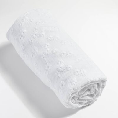 Lily embroidered gas double fitted sheet