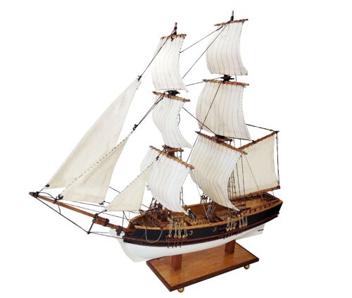 Modelbouw Schip Zeilschip Schoenerbrik Brigantijn 'Christine' van hout