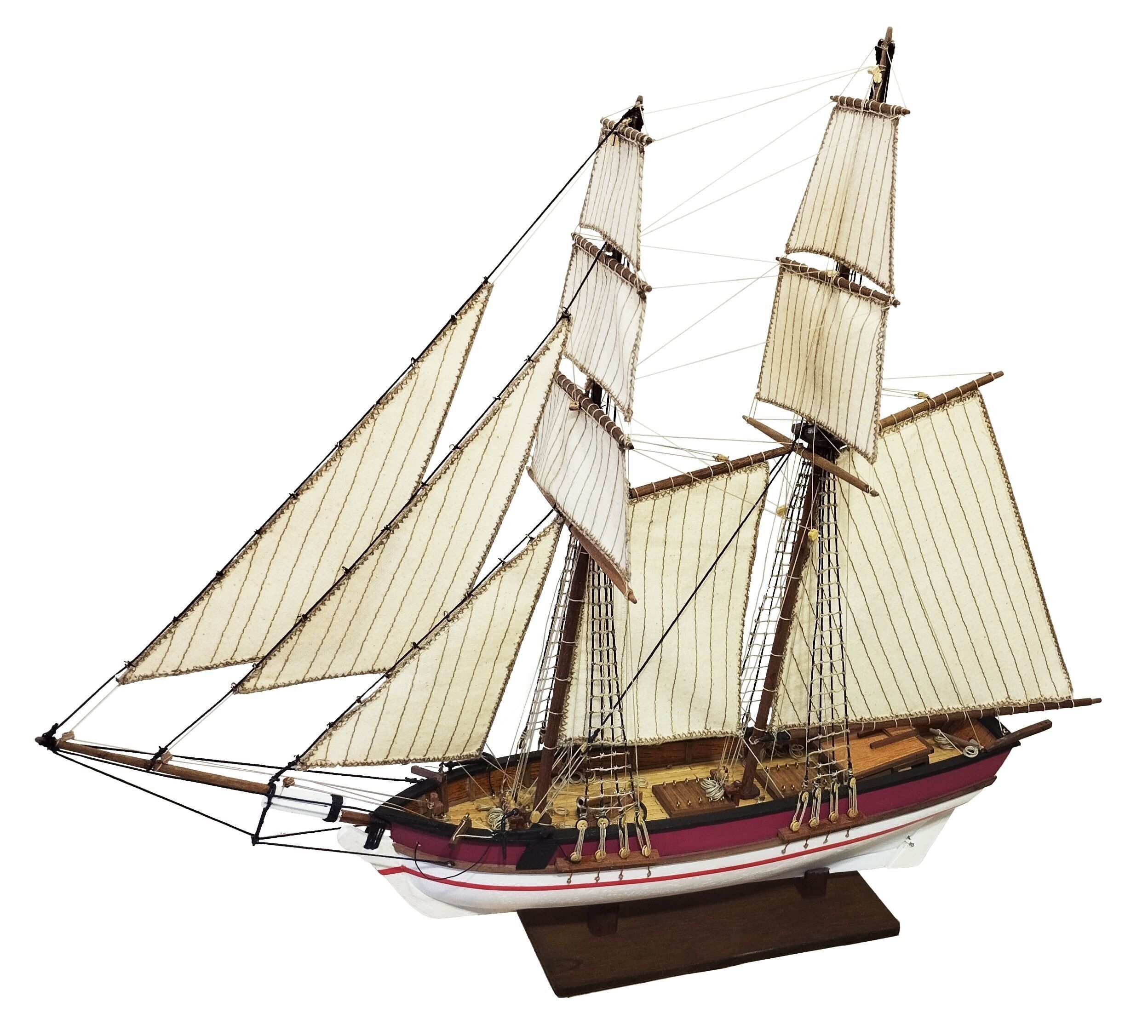 Maqueta de barco Velero Goleta 'Rose' de madera