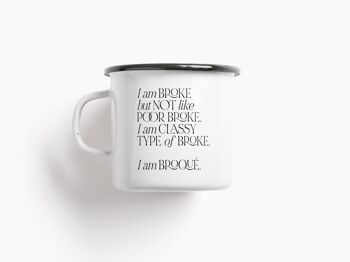 Tasse émail/broqué 1