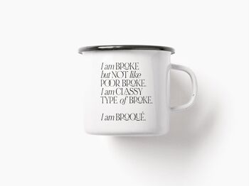 Tasse émail/broqué 2