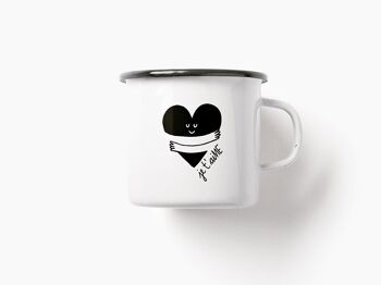 Tasse émaillée / Je t'aiME 4