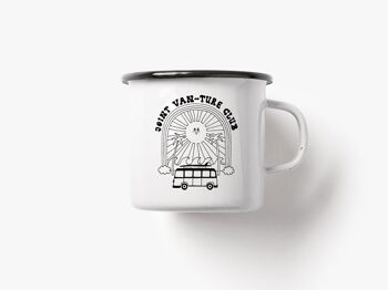 Tasse en émail / Joint Vanture Club 4