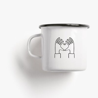 Enamel Mug / Love You A Latte