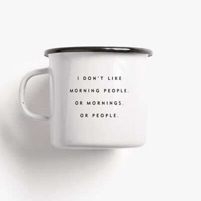 Taza esmaltada / Morning People