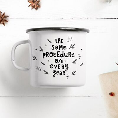 Tasse aus Emaille / Procedure