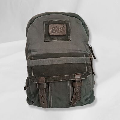 Backpack Backpack Side Zip front pocket Tent Dark Green