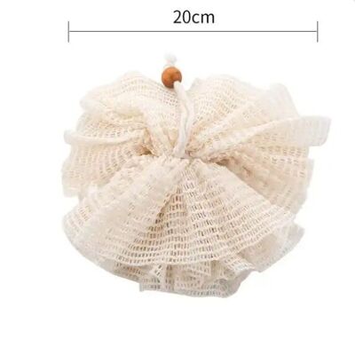 Puff corporal de ramio sostenible