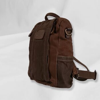 Sac à dos pour femme "Women BackPack CrossBody" Overdye Marron 2