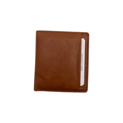 PORTE FEUILLE CUIR SAUVAGE FELIX CAMEL