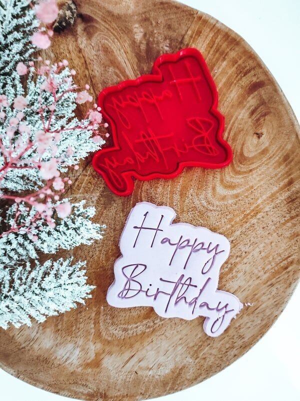 Tagliabiscotti 8 cm - buon compleanno