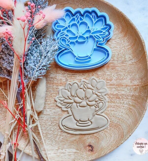 Cortador de galletas de 8 cm - copa florida