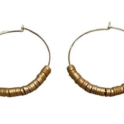 Golden Sunshine hoop earrings