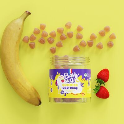 GOMME RELAX VEGANE | GUSTO FRAGOLA-BANANA | 60 CARAMELLE