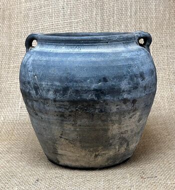 Pot en céramique Shanxi gris vintage KX3112F 1
