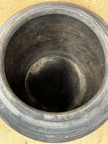 Pot en céramique Shanxi gris vintage KX3112F 4