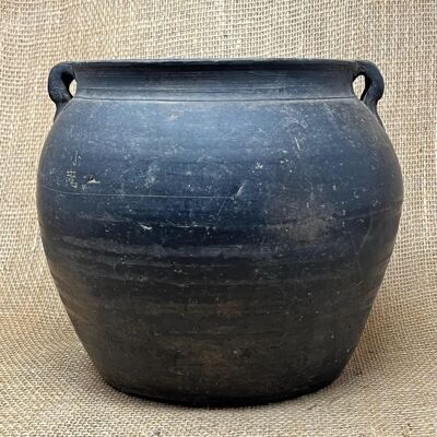 Pot en céramique Shanxi gris vintage KX3112G