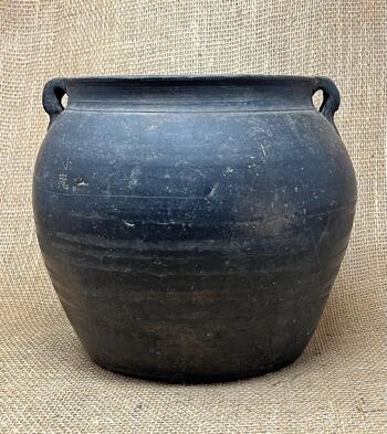 Pot en céramique Shanxi gris vintage KX3112G 1