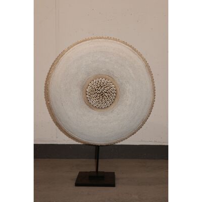 Bouclier Perlé Cameroun - L - 54cm Blanc 08