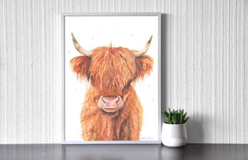 Vache des Highlands - Impression d’art 1